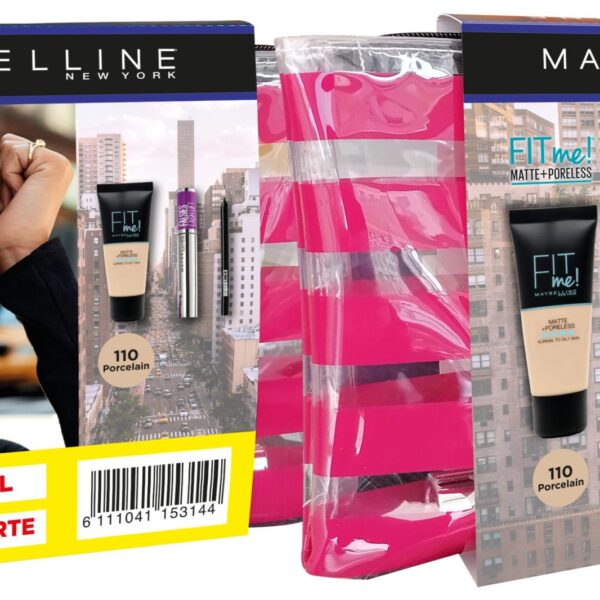 Pack maybelline - Fit me 124 SOFT SAND + THE FALSIES LASH LIFT + TATTOO LINER