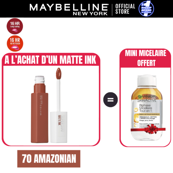 SSTAY MATTE INK liq + MICELLAIRE 100ML BIPHASE